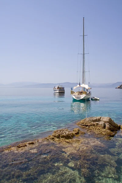 stock image Floating boats