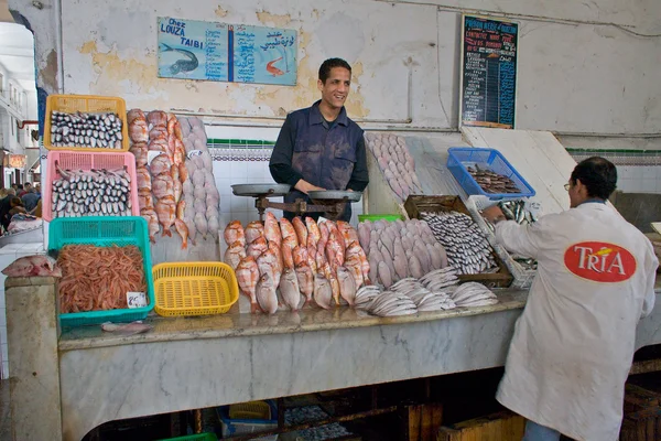 stock image Smile at the Fish Market