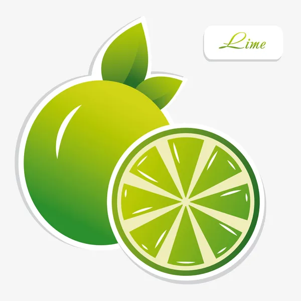 Etiqueta de limão — Vetor de Stock