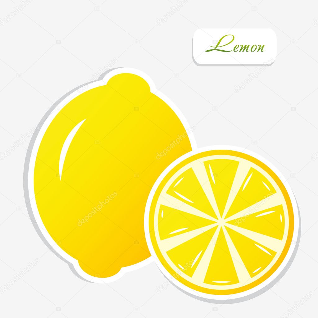 Lemon sticker