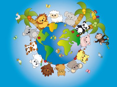 Animal world clipart