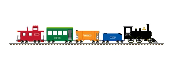 Иллюстрация поездов — стоковое фото
