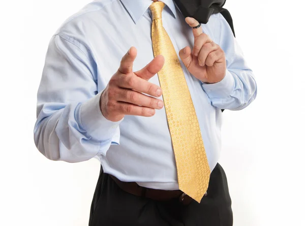Un hombre de negocios de mediana edad ofreciendo un apretón de manos — Foto de Stock