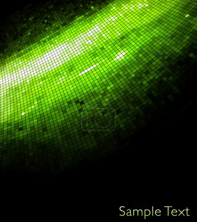 Fond technologique géométrique vert .