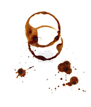 Taches de café .