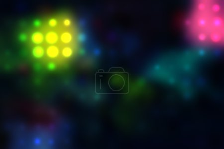lumières floues.