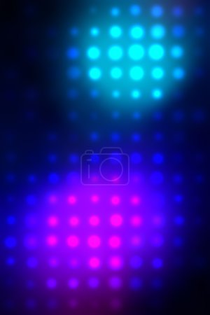 illustration de points lumineux néon flous disco