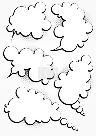 Bulle abstraite parlant 