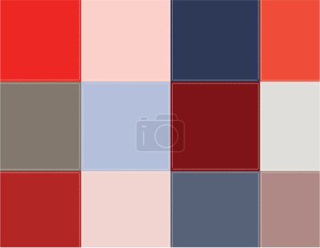 Carrés colorés 