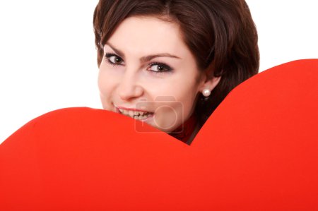 Coeur de tourterelle rouge 