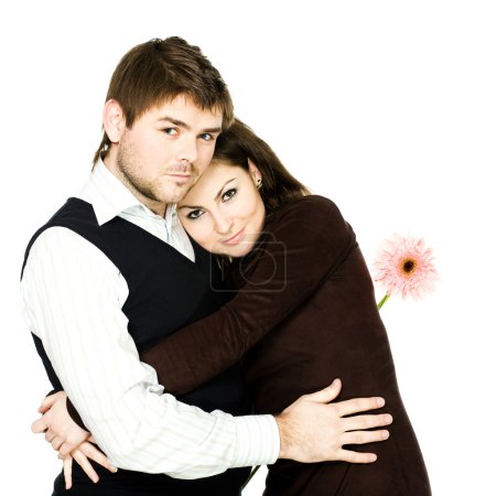 couple avec fleur