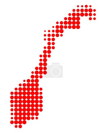 La carte de La Norvège