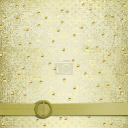 Fond ancien abstrait dans le style scrapbooking avec orna or 