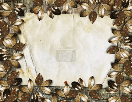 Cadre pour une photo ou félicitations. Backgroun en bois grange 