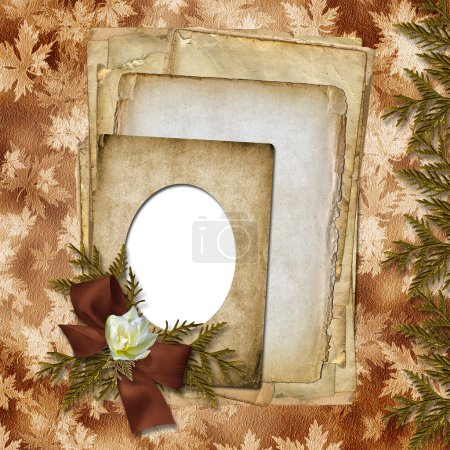 vignette romantique sur le fond abstrait dans scrapbooking sty 