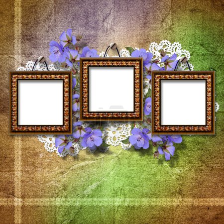 Cadre vintage pour invitation ou félicitations .