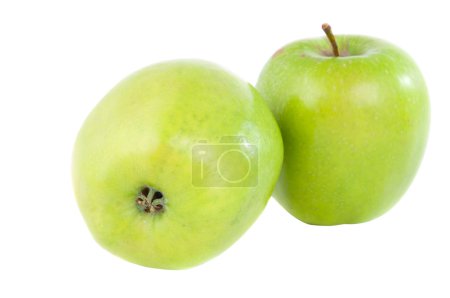 Pomme verte isolée 