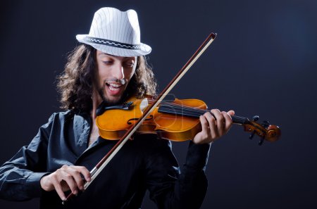 Violoniste tsigane en studio 