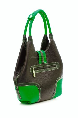 Sac femme élégant sur blanc 