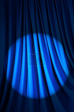 Rideaux lumineux dans le concept de théâtre 