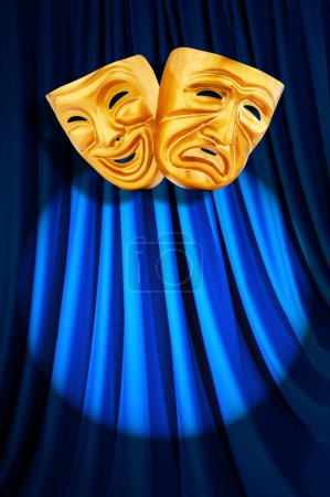 Concept de spectacle théâtral avec masques 