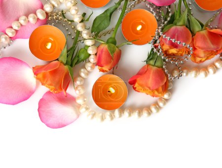 Roses et bougies 