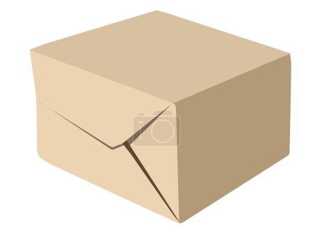 paquet de papier sur fond blanc, illustration vectorielle 