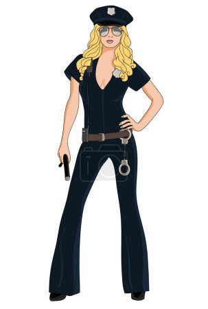 Sexy femme de police 