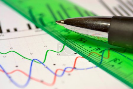 Graphique et stylo 