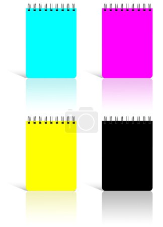 Carnet blanc spirale 