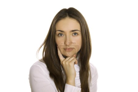 belle jeune femme d'affaires 