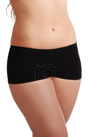 Sexy jeune femme en culotte noire 