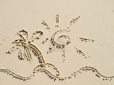 Dessiner sur le sable 