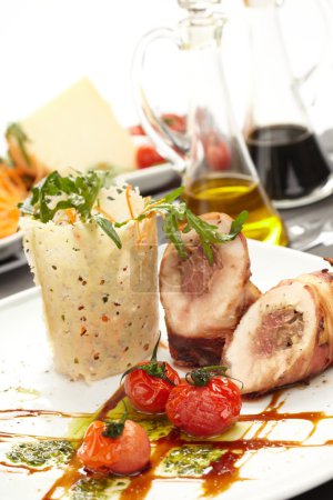 Filet de poulet aux légumes 