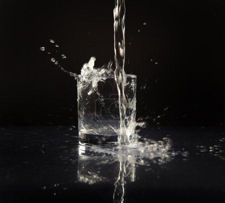 Verre sur noir 
