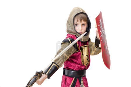 Garçon avec costume de carnaval 