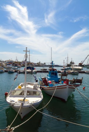 Port de Parikia, île de Paros, Grèce 