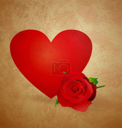 Coeur rouge valentines xtyle illustration pour l'amour, ro 