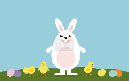 Lapin de Pâques avec oeuf de Pâques 