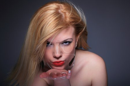 Portrait de femme glamour 