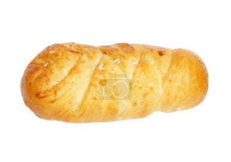pain aux graines de sésame sur fond blanc 