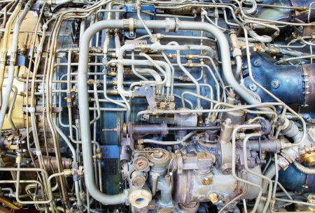 Intérieur du moteur à réaction 
