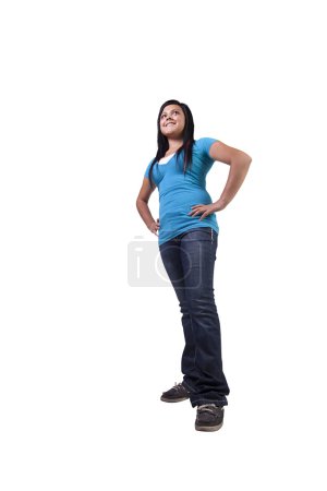 Belle fille debout 