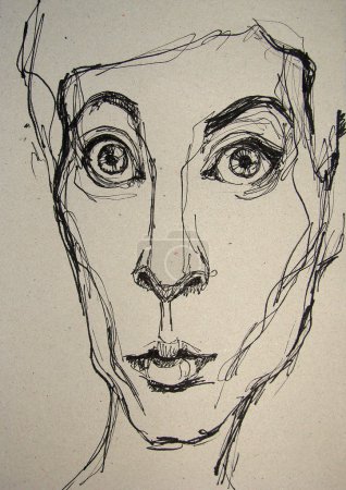 Portrait féminin illustré 