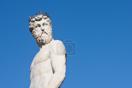 Statue de Neptune à Florence, Italie 