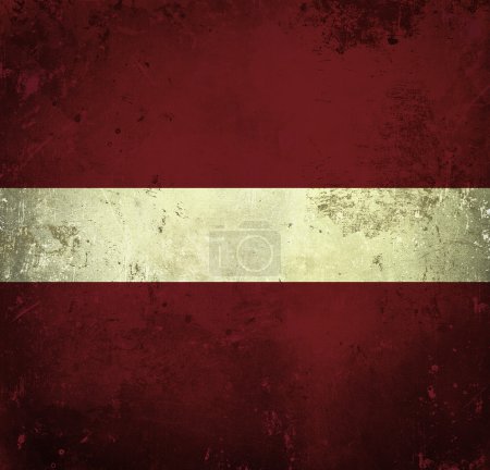 drapeau grunge de latvia