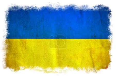 Ukraine drapeau grunge 