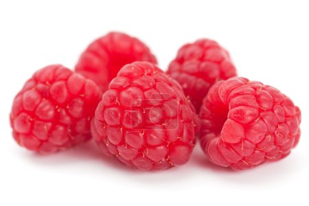 Framboises fraîches juteuses mûres 