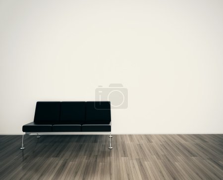 Intérieur minimal avec chaise simple 