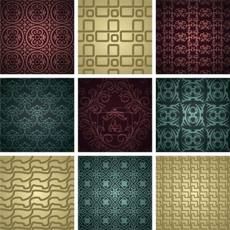 ensemble de motifs sans couture